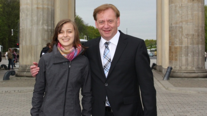 Girls Day - Carolyn Block und Ingo Gädechens MdB